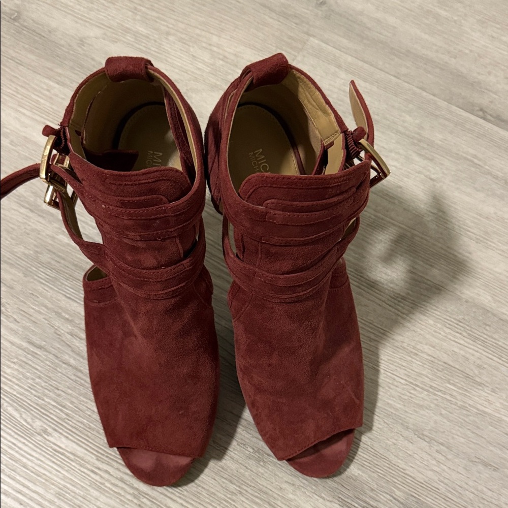 Michael Kors Red Suede Heels